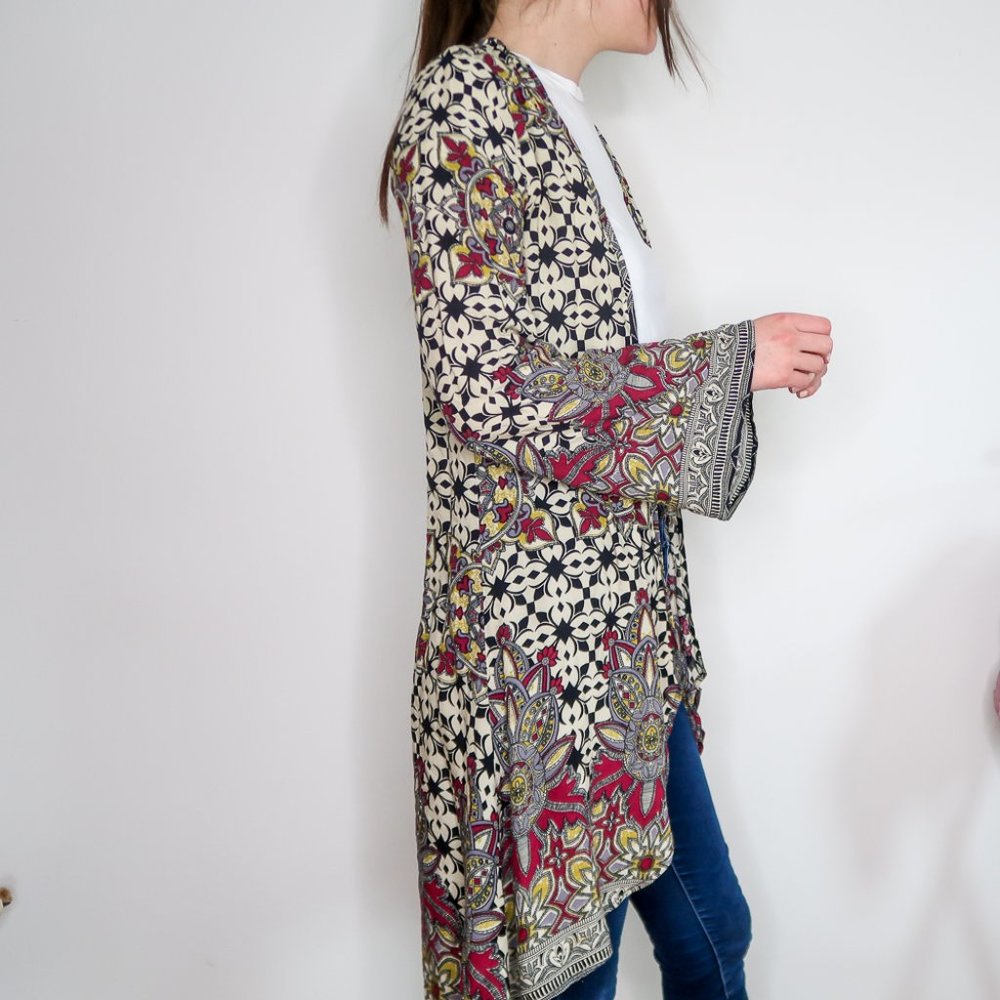 Boohoo Printed Duster Kimono